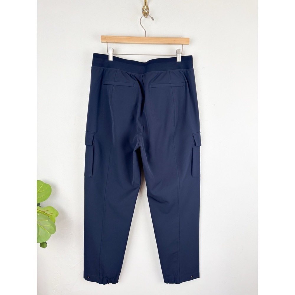 Athleta Endless High Rise Cargo Navy Blue Pants Sz 14 - Picture 4 of 11